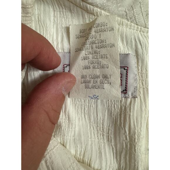 Vintage USA Petites Pantsuit Navy White Sailor Collar Gold Buttons Size 14 - Picture 11 of 12